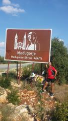 Z občinsko zastavo v Međugorje